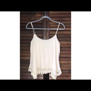 Tank top; lace bottom